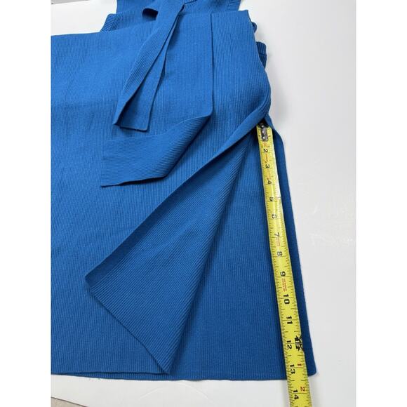 TOCCIN x RTR Knit Midi Dress Women’s XL Rib Knit Tie Waist Side Slit - Picture 11 of 15